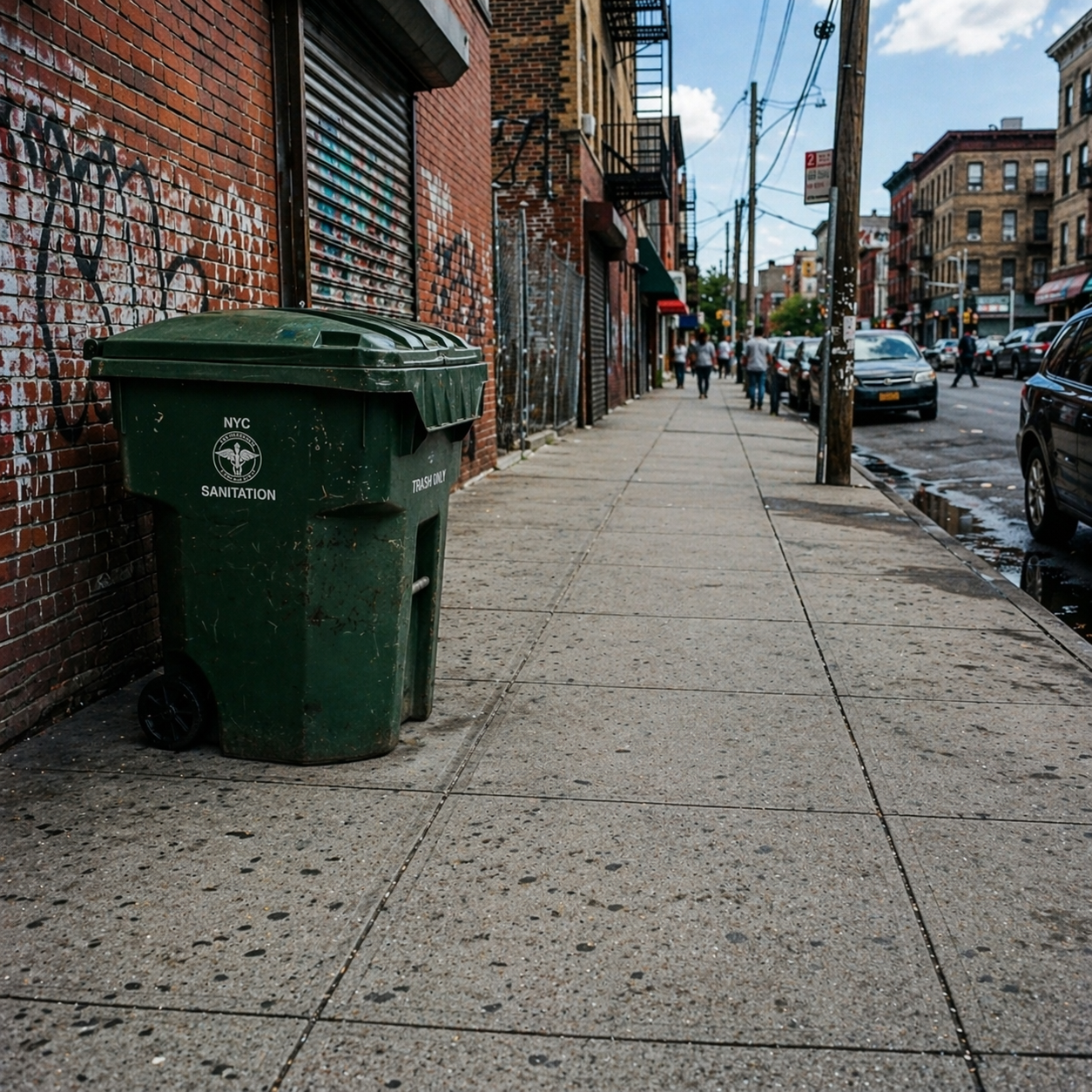 Garbage after cleanup