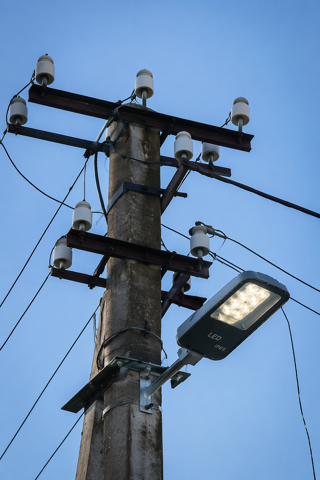 Streetlight after repair